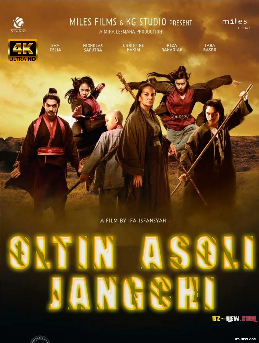 Oltin asoli jangchi / Oltin ustunli jangchi Indoneziya filmi Uzbek tilida 2014