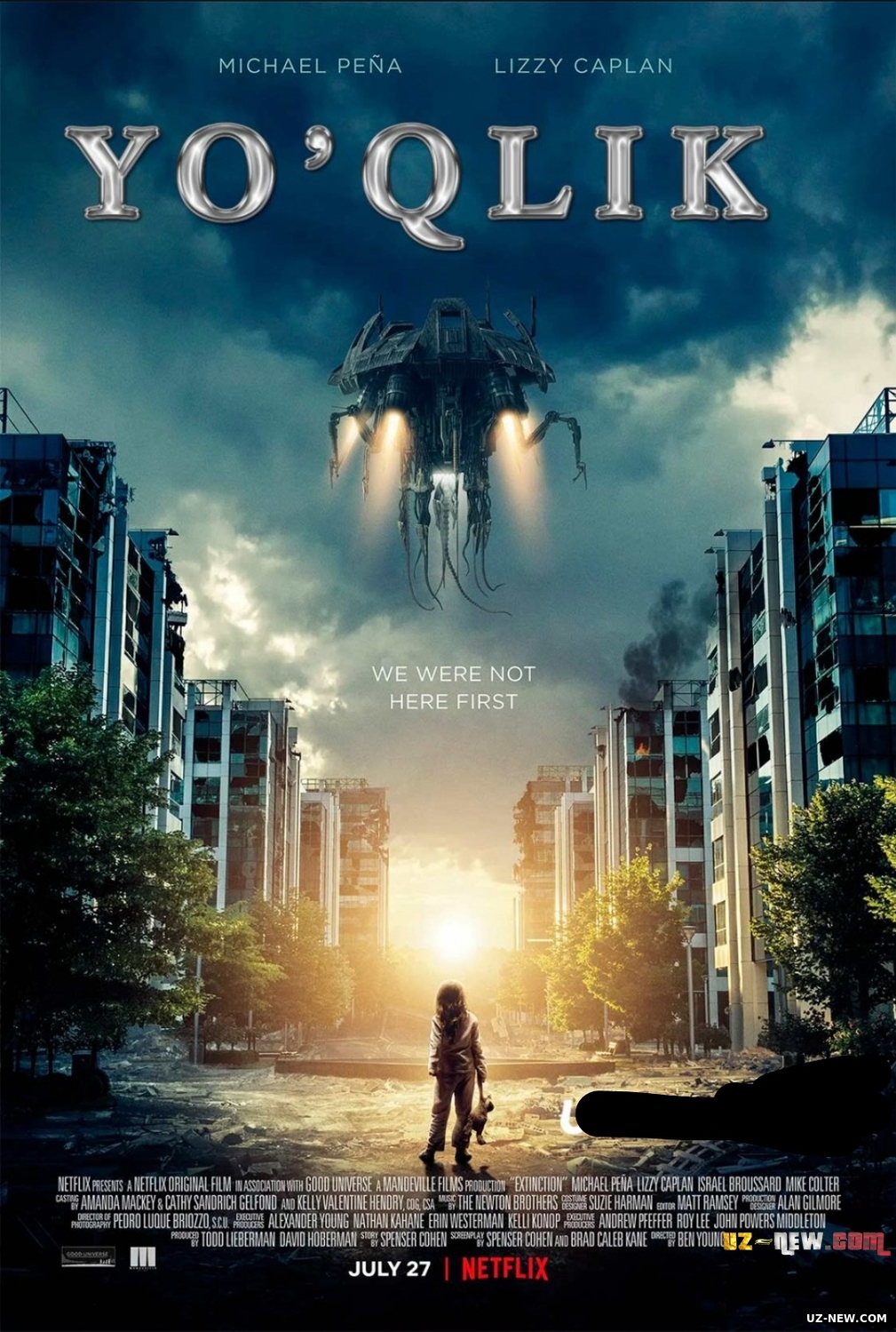 Yo'qlik / Sivilizatsiyaning yo'qolishi (Netfliks filmi Uzbek tilida O'zbekcha) 2018