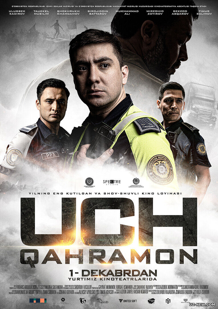 Uch qaxramon (2025) Yangi uzbek kino