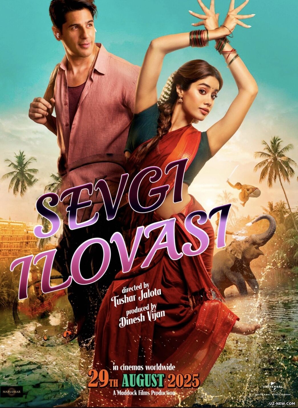 Sevgi Ilovasi / Param va Sundari 2025 Hind kino Uzbek tilida